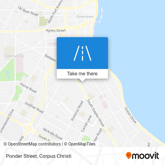 Mapa de Ponder Street