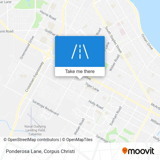 Ponderosa Lane map