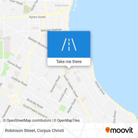 Robinson Street map