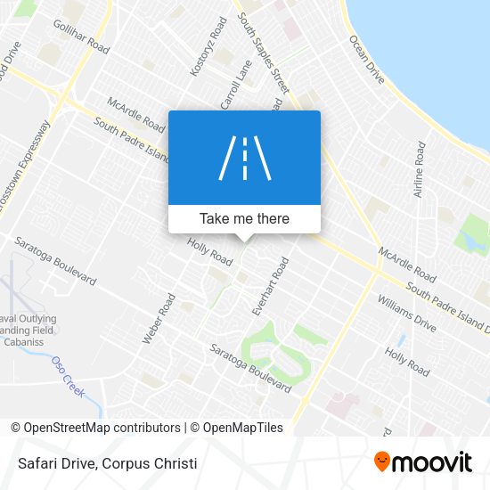 Safari Drive map