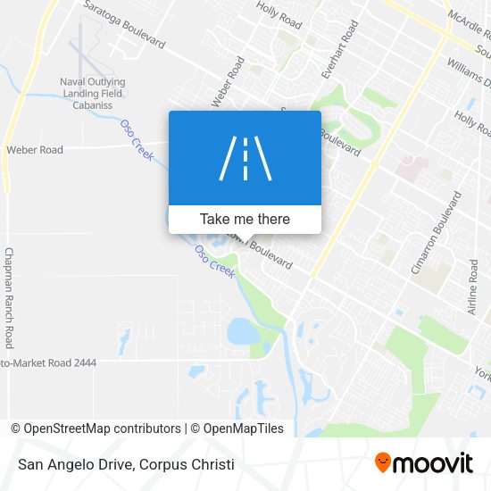 San Angelo Drive map