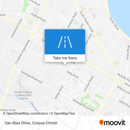 Mapa de San Blas Drive