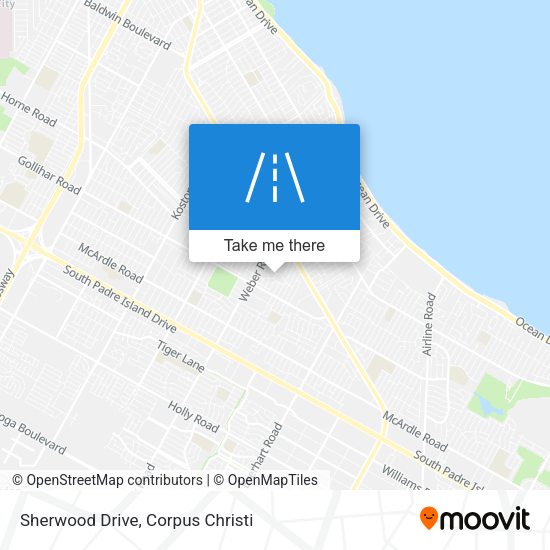 Sherwood Drive map