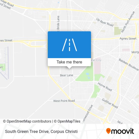Mapa de South Green Tree Drive
