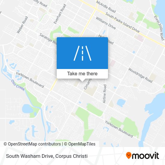 South Washam Drive map