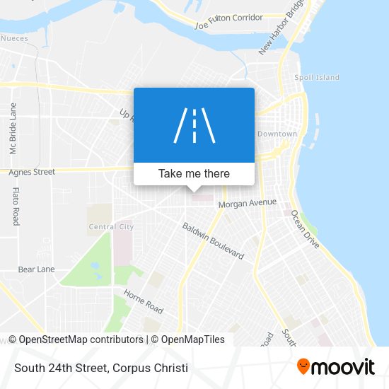 South 24th Street map