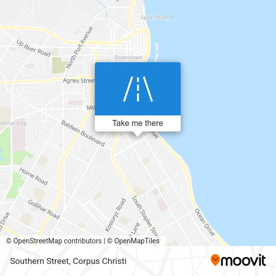 Mapa de Southern Street