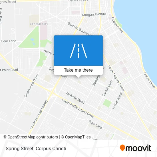 Spring Street map