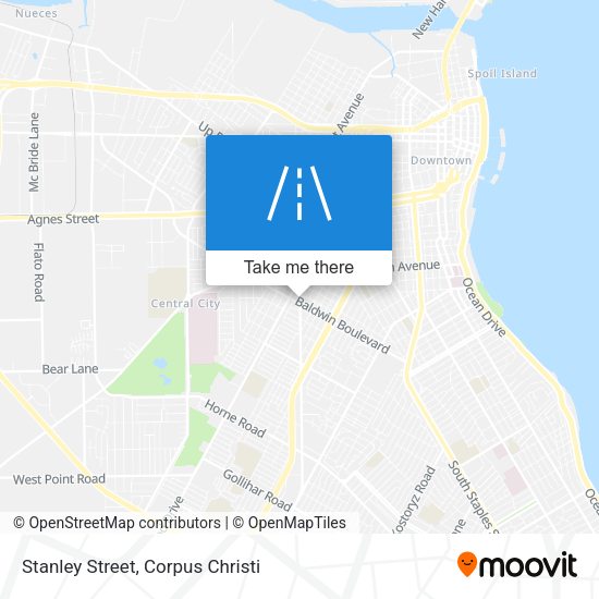 Stanley Street map