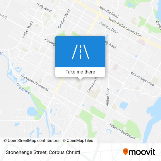 Mapa de Stonehenge Street