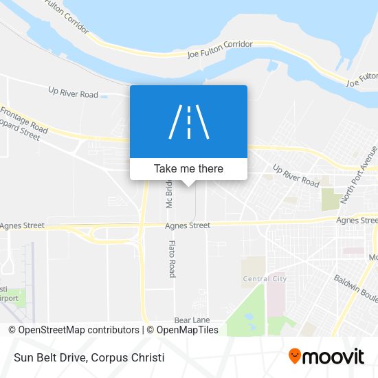 Sun Belt Drive map