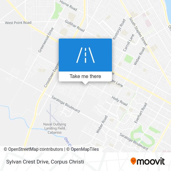 Sylvan Crest Drive map