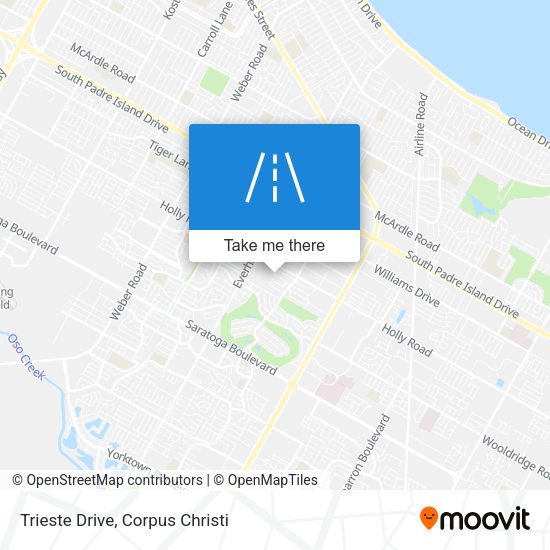 Trieste Drive map