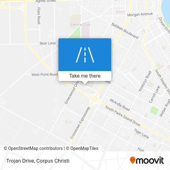 Trojan Drive map