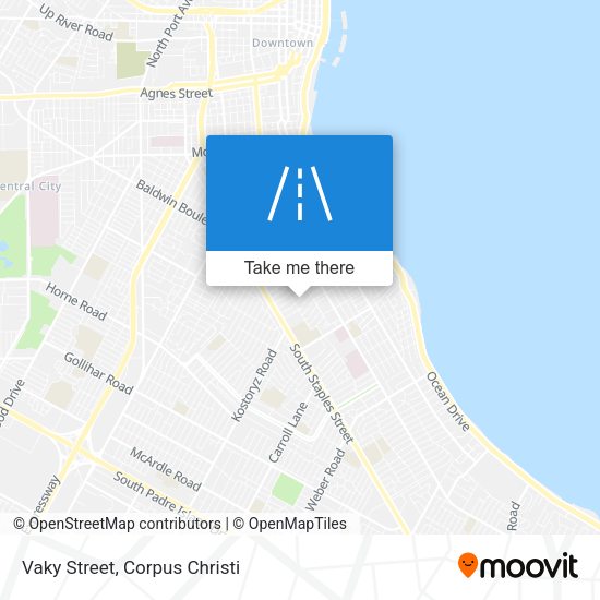 Mapa de Vaky Street