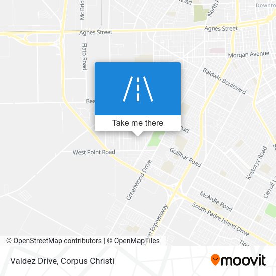 Valdez Drive map