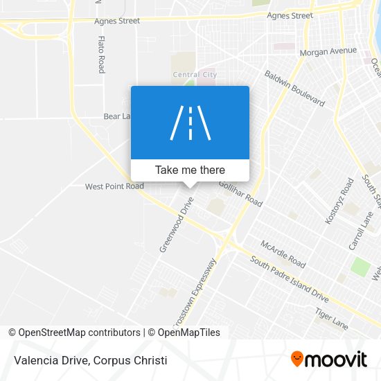 Mapa de Valencia Drive