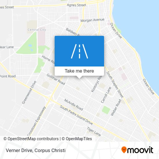 Verner Drive map