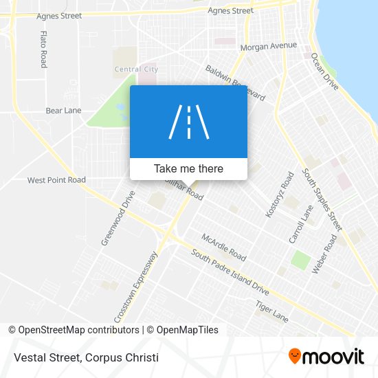 Vestal Street map