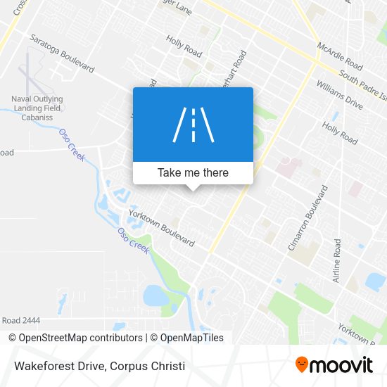 Mapa de Wakeforest Drive