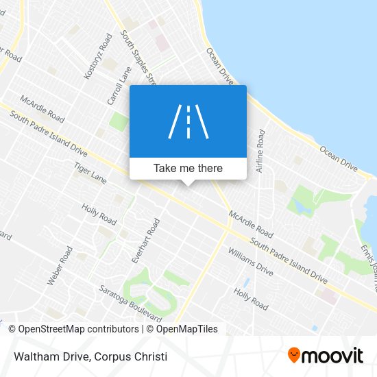 Waltham Drive map