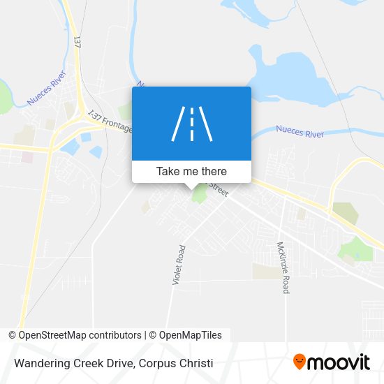 Wandering Creek Drive map