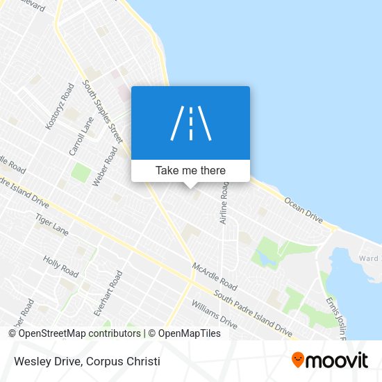 Mapa de Wesley Drive