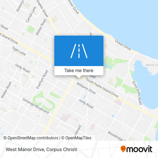 West Manor Drive map
