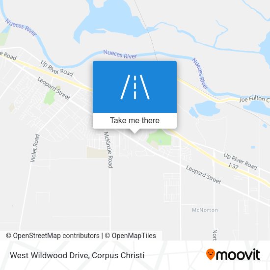 West Wildwood Drive map