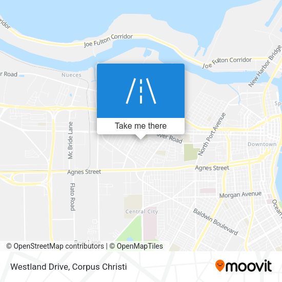 Westland Drive map