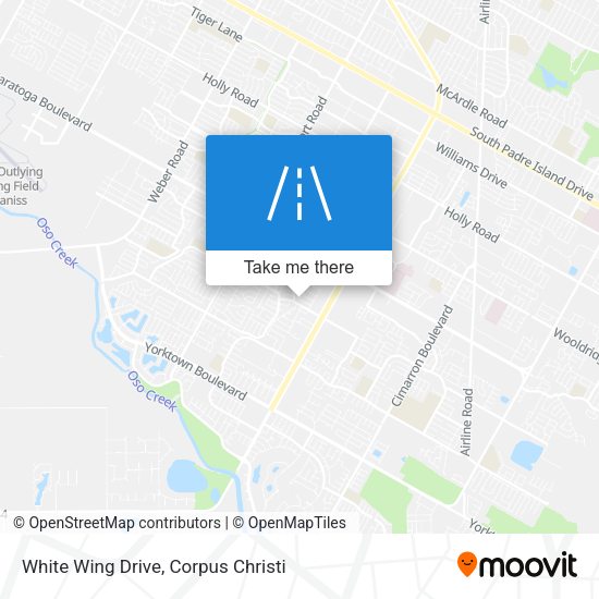 White Wing Drive map