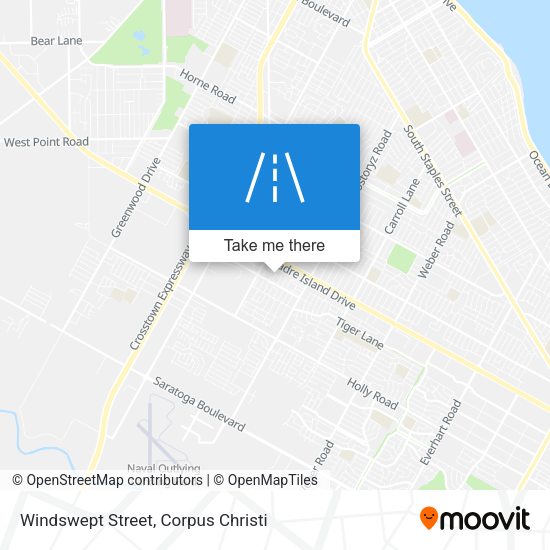 Windswept Street map