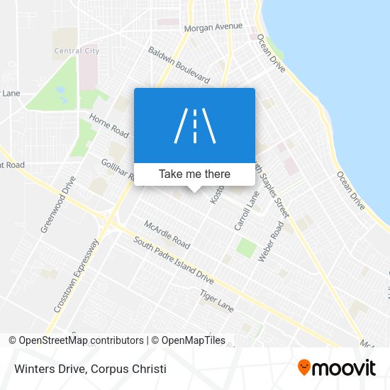 Winters Drive map