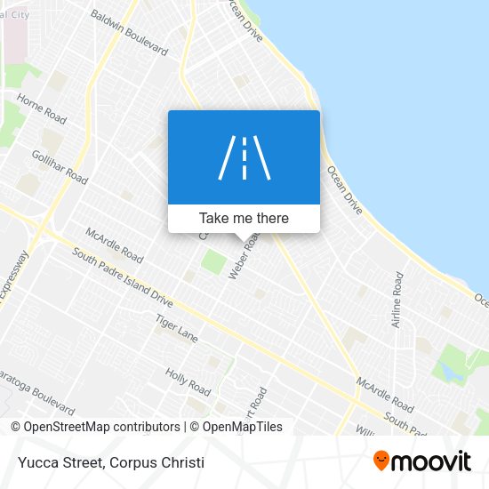 Yucca Street map