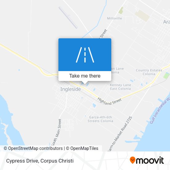 Cypress Drive map