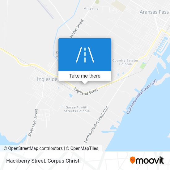 Hackberry Street map