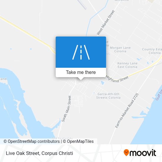 Live Oak Street map