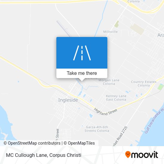 Mapa de MC Cullough Lane