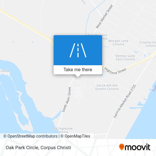 Oak Park Circle map