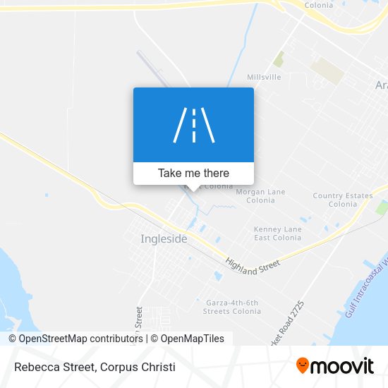 Mapa de Rebecca Street