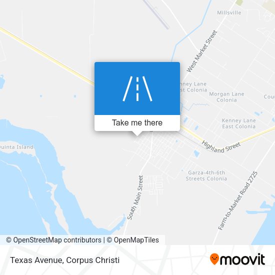 Texas Avenue map