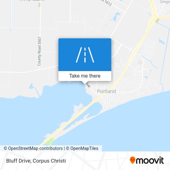 Bluff Drive map