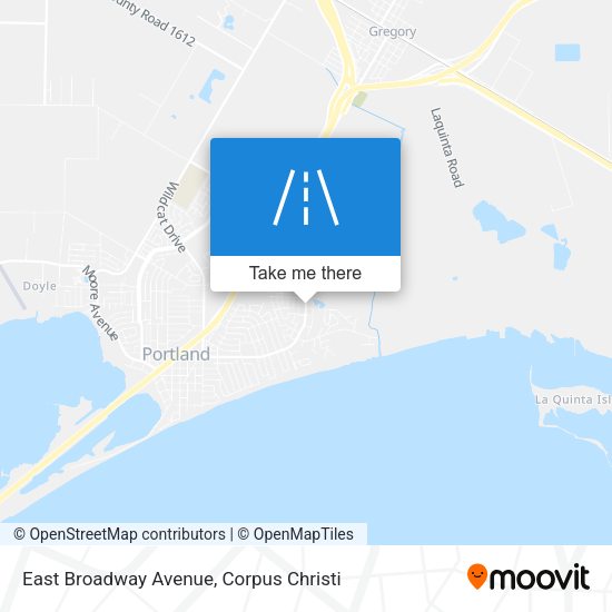 East Broadway Avenue map