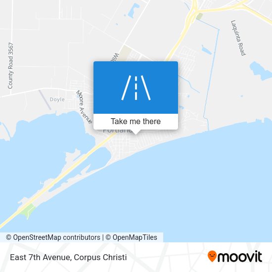 East 7th Avenue map