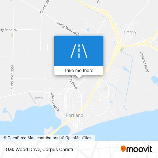 Oak Wood Drive map