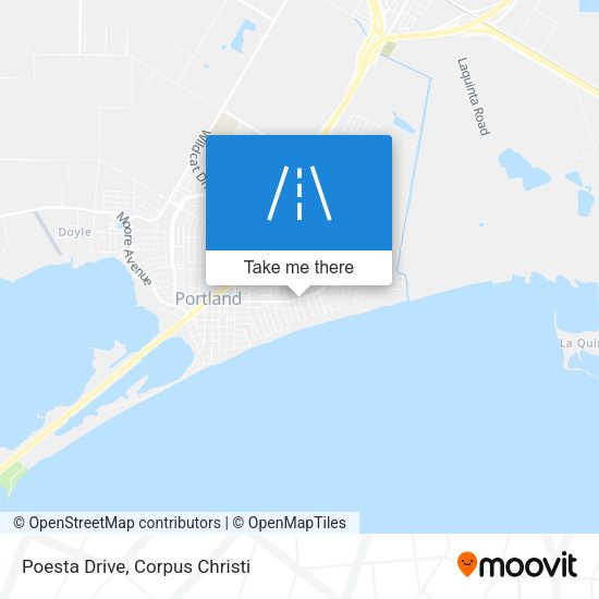 Poesta Drive map