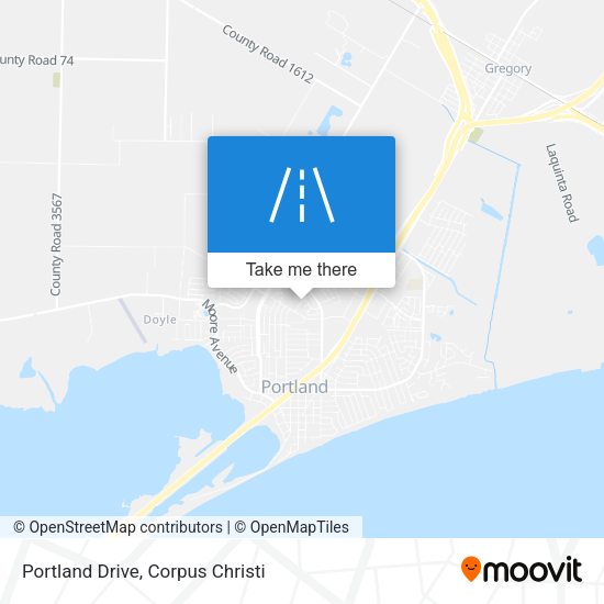 Portland Drive map