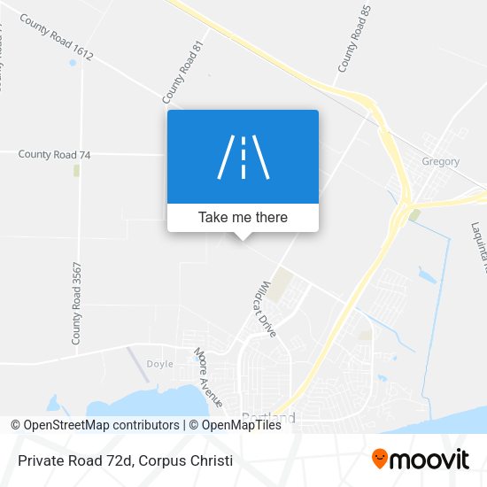 Private Road 72d map