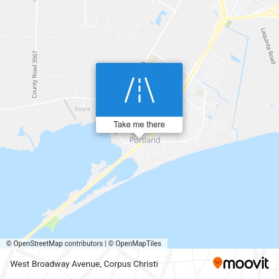 West Broadway Avenue map