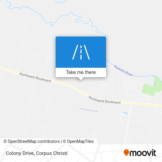 Colony Drive map